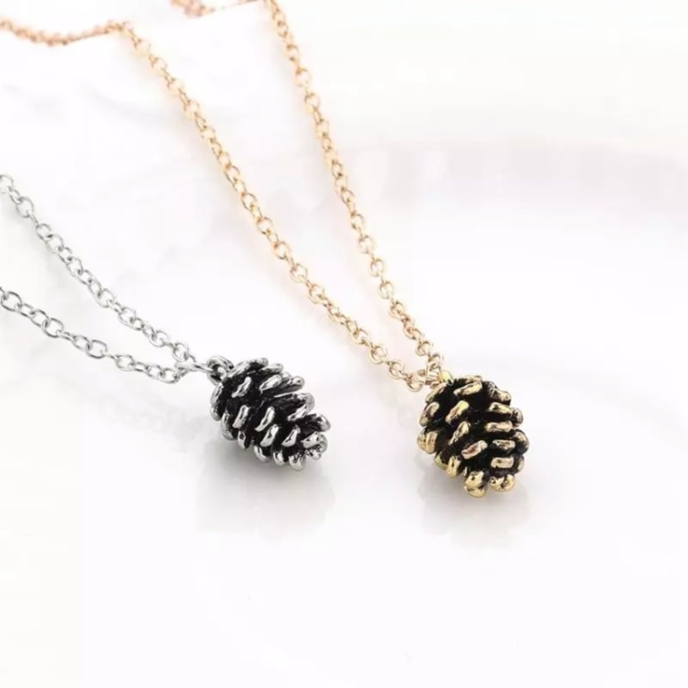 “Fallen Treasure” Pine Cone Fall Minimal Jewelry - Picture 9 of 12